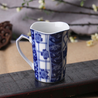 美浓烧（Mino Yaki） 美浓烧日本进口陶瓷马克杯创意情侣早餐牛奶咖啡杯 樱祥瑞【单个】