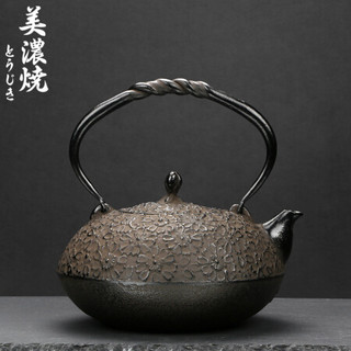美浓烧（Mino Yaki） 美浓烧樱之华系列铁壶 日本南部宝铁煮水器烧水壶 樱之华系列1.8L南部铁瓶煮水器