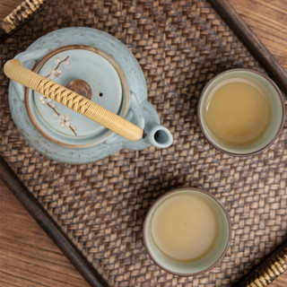 美浓烧 日本进口茶具 日式早春陶瓷茶具 茶壶泡茶壶套装 家用功夫茶花茶壶 早春茶具套装 5件