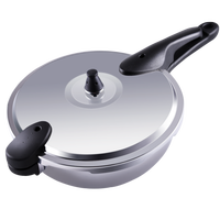 双喜 DOUBLE HAPPINESS 压力锅不锈钢多功能无涂层物理不粘锅无烟炒锅换代版电磁炉通用炒锅30cm 不锈钢 30cm