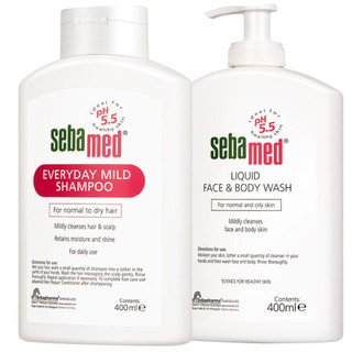  sebamed/施巴 温和 洗发沐浴套装  400ml