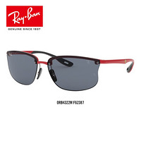 RayBan 雷朋春夏季新款法拉利系列男款太阳镜潮流时尚墨镜0RB4322M F62387红色镜框深灰色镜片 尺寸63