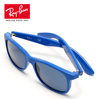 RayBan雷朋儿童太阳镜亲子款舒适时尚气质有型0RJ9062S可定制 701780蓝色镜框蓝色镜片 尺寸48