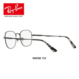 RayBan雷朋夏季新品光学镜架男女款时尚文艺气质近视镜框0RX8760D可定制 1210黑色镜框 尺寸53