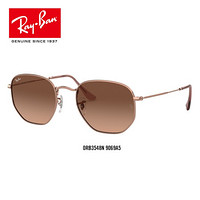 RayBan雷朋夏季新品太阳镜男款时尚潮流渐变方形墨镜0RB3548N可定制 9069A5铜色镜框粉色渐变棕色镜片 尺寸54