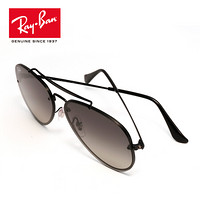 Ray-Ban 雷朋 RayBan 雷朋太阳镜男女款飞行员系列墨镜舒适潮流渐变镜片0RB3584N 153/11黑色镜框灰色渐变镜片 尺寸61