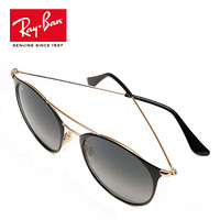 RayBan 雷朋新款太阳镜墨镜男女款全框时尚渐变太阳镜0RB3546可定制 187/71 黑色镜框灰色渐变镜片 尺寸52