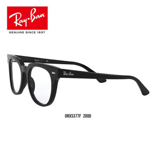 RayBan雷朋夏光学镜架方形近视镜框护目镜0RX5377F可定制 2000黑色镜框 尺寸52