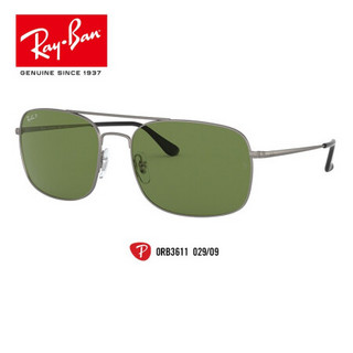 RayBan雷朋夏季新品太阳镜男款潮流前卫舒适偏光墨镜0RB3611可定制 029/O9哑光青铜色镜框绿色偏光镜片 尺寸60