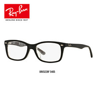 RayBan 雷朋光学镜架男女全框板材弹簧镜腿近视镜框0RX5228F可定制 5405黑色镜框 尺寸53