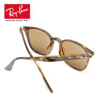 RayBan 雷朋太阳镜墨镜男女款全框树脂镜片复古舒适0RB4258F可定制 710/73玳瑁色镜框茶色镜片 尺寸52