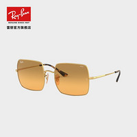 RayBan雷朋春夏季新款太阳镜渐变方形款太阳镜 0RB1971 9150AC金色镜框橙色渐变棕色光致变色镜片 尺寸54