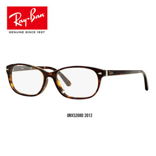 RayBan 雷朋光学镜架男女款全框时尚古典框架近视镜框0RX5208D 2012玳瑁色镜框 尺寸54