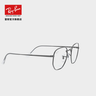 RayBan雷朋2020秋季新款光学眼镜复古气质方形近视金属镜框0RX6448 黑色镜框 尺寸54