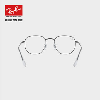 RayBan雷朋2020秋季新款光学眼镜复古气质方形近视金属镜框0RX6448 黑色镜框 尺寸54