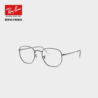 RayBan雷朋2020秋季新款光学眼镜复古气质方形近视金属镜框0RX6448 黑色镜框 尺寸54