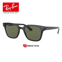 RayBan雷朋太阳镜秋季新品偏光开车司机墨镜0RB4323F 601/9A黑色镜框深绿偏光镜片 尺寸51