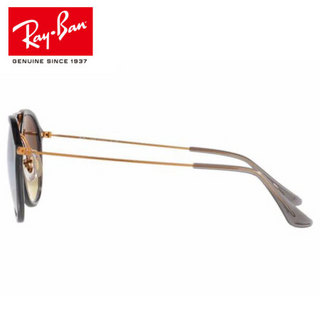 RayBan 雷朋太阳镜男女款全框潮流彩膜渐变反光镜面0RB4253可定制 62377X灰色镜框丁香紫渐变反光镜片 尺寸53