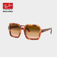 RayBan雷朋2020新品方形大框复古潮流板材镜框中性太阳镜0RB2188F 棕色渐变镜片 尺寸53