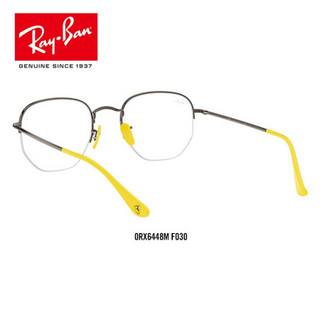 RayBan雷朋2020春季光学镜架男女款时尚半框近视镜框0RX6448M F030青铜色镜框尺寸53 尺寸53