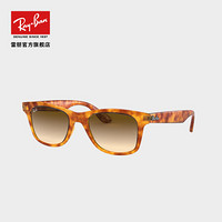 RayBan雷朋2020新品时尚方形款渐变镜片中性款太阳镜0RB4640F 棕色渐变 尺寸52