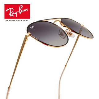 RayBan   雷朋太阳眼镜全框男女潮流渐变0RB3589可定制 90548G黑色镜框灰色渐变镜片 尺寸55