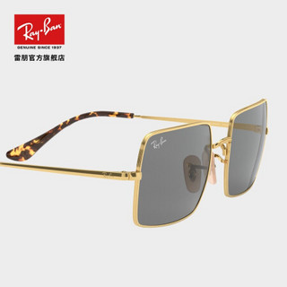 RayBan雷朋2020春季太阳镜男女款时尚气质方形墨镜0RB1969 9150B1金色镜框深灰色镜片尺寸54 尺寸54