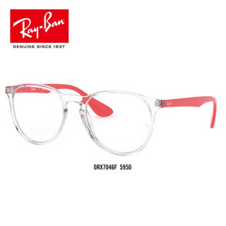 RayBan雷朋光学镜架秋季新品女款近视镜框0RX7046F 5950透明镜框 尺寸55