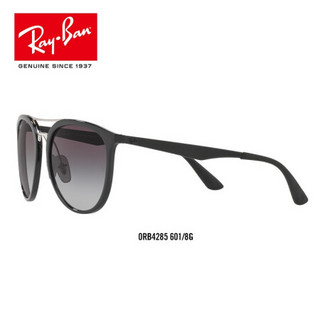 RayBan 雷朋太阳眼镜男女款复古舒适简约潮流渐变色0RB4285 601/8G 黑色镜框灰色渐变镜片 尺寸55