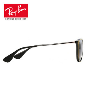 RayBan 雷朋太阳眼镜方形舒适简约潮流渐变色0RB4187F 631611红色框灰色渐变镜片 尺寸54