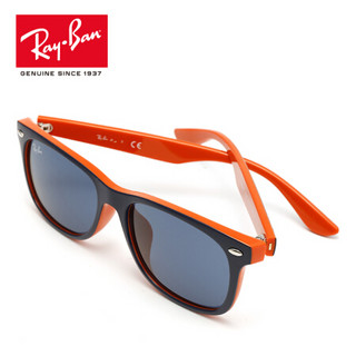RayBan雷朋儿童太阳眼镜经典炫酷时尚舒适墨镜0RJ9052SF可定制 178/80蓝色镜框蓝色镜片 尺寸50