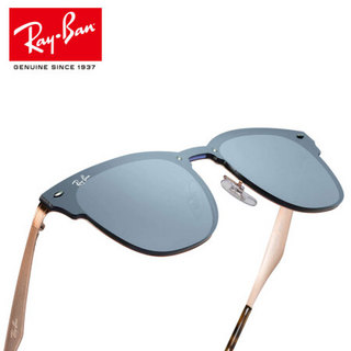 RayBan雷朋太阳眼镜骄阳系列派对达人男女款潮流时尚彩膜反光墨镜0RB3576N 90391U银色镜面反光镜片 尺寸41