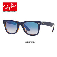 RayBan 雷朋春夏季新款太阳镜男款轻质板材方形渐变墨镜0RB2140F 12783F雪茄底蓝色镜框渐变蓝色镜片 尺寸52