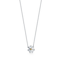 Tiffany & Co./蒂芙尼 Return to Tiffany™ Love Bugs系列 925银+18K金 雏菊可调节项链 40/45cm 63452955