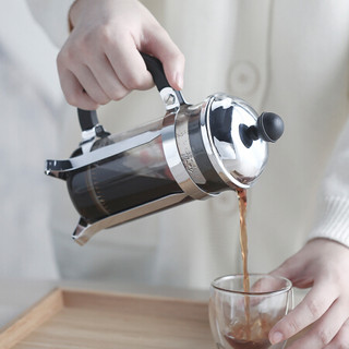 丹麦bodum波顿法压壶350ml 进口不锈钢咖啡壶耐热滤压茶壶小容量香波 1923-16