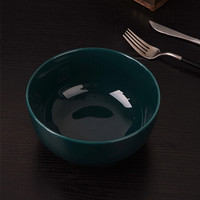 传旗 陶瓷大碗7.5英寸单只大号汤碗面碗饭碗加厚防烫泡面碗拉面碗绿色