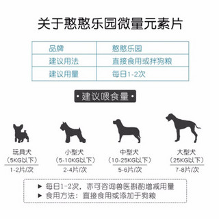 憨憨乐园 宠物幼猫狗通用维生素术后营养品狗狗微量元素发育宝营养贵宾金毛保健用品鳌合微量元素 微量元素180片