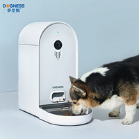 多尼斯 DOGNESS 宠物自动喂食器猫咪狗狗粮定时定量智能投食机摄像头监控对讲6L 白色