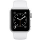 Apple苹果 Series1智能手表 iwatch 42毫米 银色铝金属表壳 白色运动表带