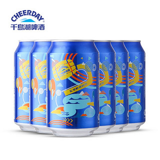 CHEERDAY 千岛湖啤酒  8°P乐享时光330ml*6听+8°P原生态啤酒330ml*6听