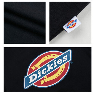 Dickies短袖 短袖男 男式圆领短袖 Logo印花短袖 休闲潮牌短袖 DK006909 黑色 L