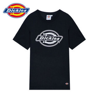 Dickieslogo印花短Tee 男式夏季短袖T恤DK006274 黑色 S/165