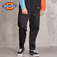 Dickies 男款潮流简约徽章宽松裤 DK006031 黑色 32