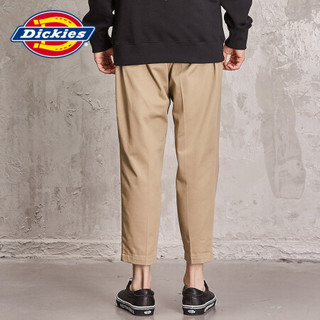 Dickies 男款潮流简约徽章宽松裤 DK006031 黑色 32