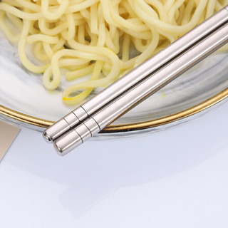 阳光飞歌  纯钛餐具筷子 防滑防烫健康筷子不发霉筷子 1双装