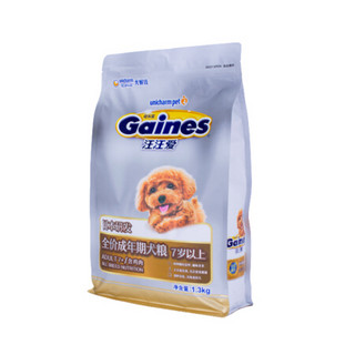 Gaines 佳乐滋 汪汪爱全价大龄犬犬粮7岁以上1.3kg