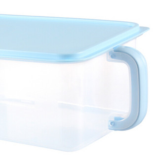 金榕 高密封透明冰箱收纳盒5L*2+10L套装厨房冷冻保鲜盒鱼肉储物盒米缸储米桶零食生鲜蔬菜收纳箱