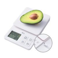 展艺 厨房秤充电款 厨房电子秤家用烘焙小型0.1g精准电子称食物称重烘焙工具 白色