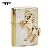 ZIPPO 之宝 防风煤油打火机不含油 马到功成 送男女友生日礼物礼品
