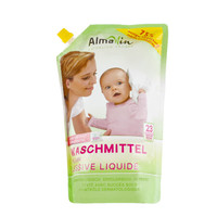 AlmaWin 德国进口有机婴儿洗衣液补充装 新生儿宝宝儿童适用 亲肤护肤不致敏不伤手袋装1.5L